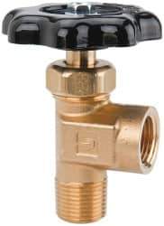 Parker - FNPTF x MNPTF End Connection Brass Truck Valve - 2.72" OAL, 3/8" Pipe - Best Tool & Supply