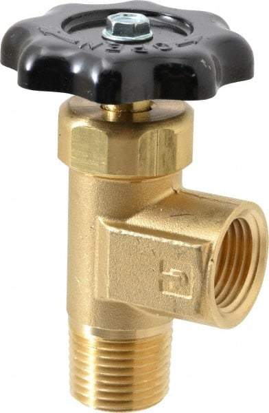 Parker - FNPTF x MNPTF End Connection Brass Truck Valve - 3.15" OAL, 1/2" Pipe - Best Tool & Supply