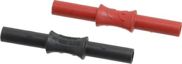 Pomona - Black/Red Electrical Test Equipment Coupler - Use with Digital Multimeters, Test Leads - Best Tool & Supply