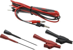 Pomona - Black/Red Electrical Test Equipment Probe Set - Use with Banana Plugs, Digital Multimeters - Best Tool & Supply