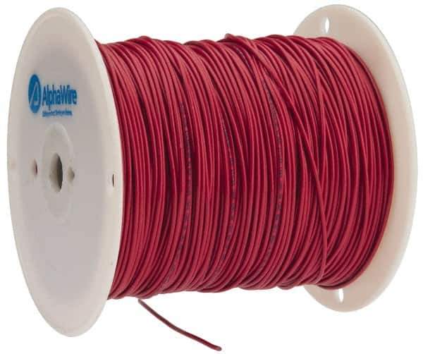 Alpha Wire - 16 AWG, 26 Strand, 305 m OAL, Tinned Copper Hook Up Wire - Red PVC Jacket, 0.092" Diam - Best Tool & Supply