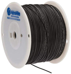 Alpha Wire - 16 AWG, 1 Strand, 305 m OAL, Tinned Copper Hook Up Wire - Black PVC Jacket, 0.083" Diam - Best Tool & Supply