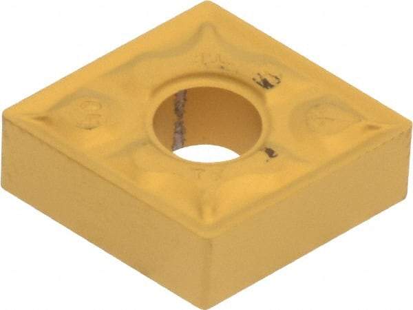 Iscar - CNMG431 TF Grade IC9250 Carbide Turning Insert - TiCN/Al2O3/TiN Finish, 80° Diamond, 1/2" Inscr Circle, 3/16" Thick, 1/64" Corner Radius - Best Tool & Supply