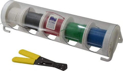 Alpha Wire - 24 AWG, 7 Strand, 500' OAL, Hook Up Wire - Black, Blue, Green, Red & White PVC Jacket, 0.057" Diam - Best Tool & Supply