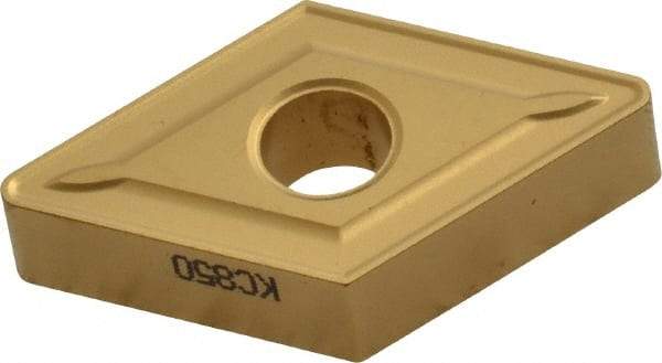 Kennametal - DNMG543 Grade KC850 Carbide Turning Insert - TiC/TiCN/TiN Finish, 55° Diamond, 5/8" Inscr Circle, 1/4" Thick, 3/64" Corner Radius - Best Tool & Supply