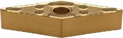 Kennametal - VNMG332 P Grade KC850 Carbide Turning Insert - TiC/TiCN/TiN Finish, 35° Diamond, 3/8" Inscr Circle, 3/16" Thick, 1/32" Corner Radius - Best Tool & Supply