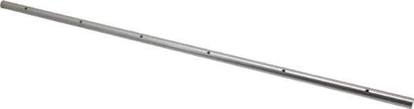 Thomson Industries - 1/2" Diam, 2' Long, Steel Predrilled Round Linear Shafting - 60-65C Hardness, 0.031 Tolerance - Best Tool & Supply