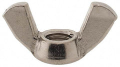 Value Collection - M8x1.25 Metric Coarse, Stainless Steel Standard Wing Nut - Grade 18-8, Austenitic Grade A2, 39mm Wing Span, 20mm Wing Span - Best Tool & Supply