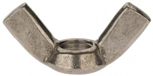 Value Collection - M16x2.00 Metric Coarse, Stainless Steel Standard Wing Nut - Grade 18-8, Austenitic Grade A2, 73mm Wing Span, 37.5mm Wing Span - Best Tool & Supply