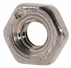 Value Collection - M2x0.40 Metric Coarse Stainless Steel Right Hand Hex Nut - 4mm Across Flats, 1.6mm High, Uncoated - Best Tool & Supply