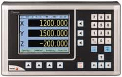 Fagor - 3 Axis, 30" X-Axis Travel, 14" Y-Axis Travel, 6" Z-Axis Travel, Milling DRO System - 0.0002", 0.0005", 0.001" Resolution, 10µm Accuracy, LCD Display - Best Tool & Supply