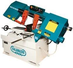 Clausing - 9 x 14-1/2" Max Capacity, Manual Variable Speed Pulley Horizontal Bandsaw - 50 to 295 SFPM Blade Speed, 230/460 Volts, 45°, 2 hp, 3 Phase - Best Tool & Supply