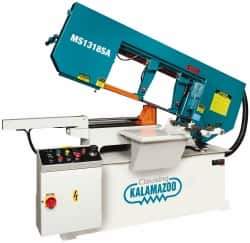 Clausing - 18-1/2 x 10-1/2" Max Capacity, Semi-Automatic Variable Speed Pulley Horizontal Bandsaw - 102 to 377 SFPM Blade Speed, 230/460 Volts, 45 & 60°, 3 hp, 3 Phase - Best Tool & Supply