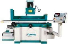 Clausing - 40 Inch Long x 16 Inch Wide Table, 5 to 25m per Min, 3 Phase, Automatic Floor Machine Surface Grinder - 7.5 hp, 1,750 RPM Spindle Speed, 230/460 Volts, 158 Inch Overall Length, 5 Inch Arbor Hole Diameter - Best Tool & Supply