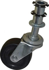 Bevco - Black Rubber Wheel Casters (5) - For Adjustable Height Chairs - Best Tool & Supply