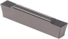 Kennametal - 0305G B Grade KC9320, 3.05mm Cutting Width Carbide Grooving Insert - 3.51mm Max Depth of Cut, Neutral, 0.2mm Corner Radius, TiCN/Al2O3 Finish - Best Tool & Supply