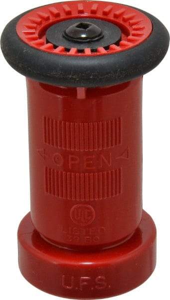 Made in USA - 1-1/2" Hose Diam NST Constant Flow Hose Nozzle - 75 Max GPM, Polyurethane, 100 psi - Best Tool & Supply