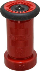 Made in USA - 1-1/2" Hose Diam NST Constant Flow Hose Nozzle - 75 Max GPM, Polyurethane, 100 psi - Best Tool & Supply