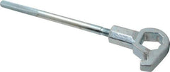 Value Collection - 1-1/4" to 1-3/4" Capacity, Adjustable Hydrant Wrench - 18" OAL, 1-1/2" Hook Pin Height - Best Tool & Supply