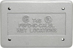 Thomas & Betts - Electrical Outlet Box Aluminum Device Cover - Includes Gasket - Best Tool & Supply