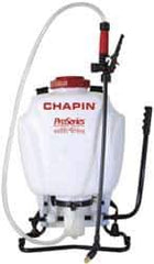 Chapin - 4 Gal Garden Backpack Sprayer - Reinforced Hose, Polyethylene Tank, For Industrial Applications - Best Tool & Supply