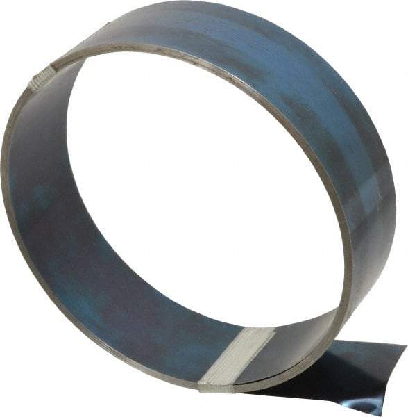 Value Collection - 1 Piece, 25 Ft. Long x 2 Inch Wide x 0.01 Inch Thick, Roll Shim Stock - Spring Steel - Best Tool & Supply