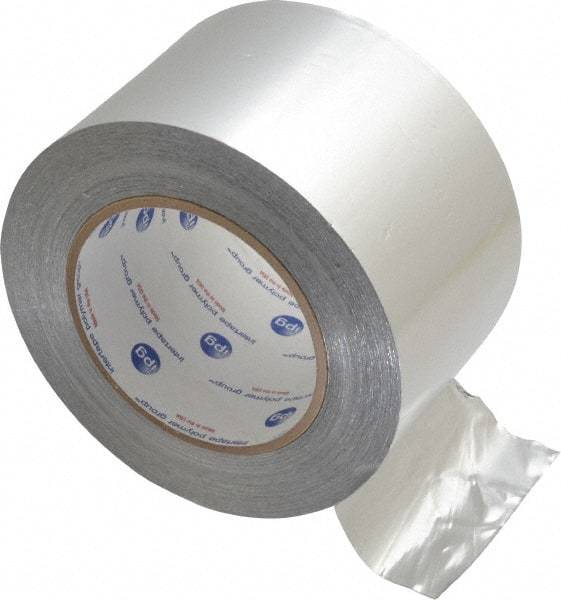 Intertape - 3" x 60 Yds Silver Foil Tape - 5 mil, Acrylic Adhesive, Aluminum Foil Backing, 28 Lb/ln Tensile Strength, -29.2°F to 325°F, Series ALF300 - Best Tool & Supply