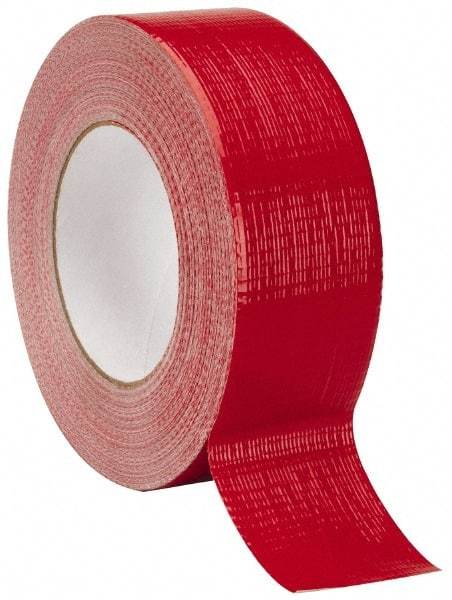 Intertape - 2" x 55m Red Duct Tape - 9 mil, Rubber Adhesive, Polyethylene Cloth Backing, 18 Lb/ln Tensile Strength, 32°F to 160°F, Series AC20 - Best Tool & Supply