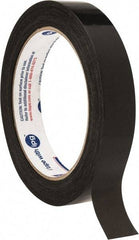 Intertape - 3/4" x 60 Yd Black Rubber Adhesive Strapping Tape - Polypropylene Film Backing, 2.7 mil Thick, 95 Lb Tensile Strength, Series 197 - Best Tool & Supply