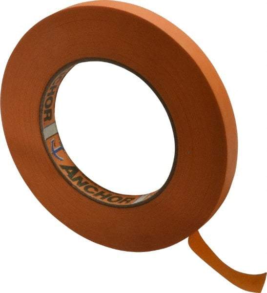 Intertape - 1/2" Wide x 60 Yd Long Orange Paper Masking Tape - Series Orange Mask, 7.1 mil Thick, 23 In/Lb Tensile Strength - Best Tool & Supply