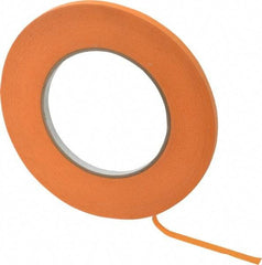 Intertape - 1/4" Wide x 60 Yd Long Orange Paper Masking Tape - Series Orange Mask, 7.1 mil Thick, 23 In/Lb Tensile Strength - Best Tool & Supply