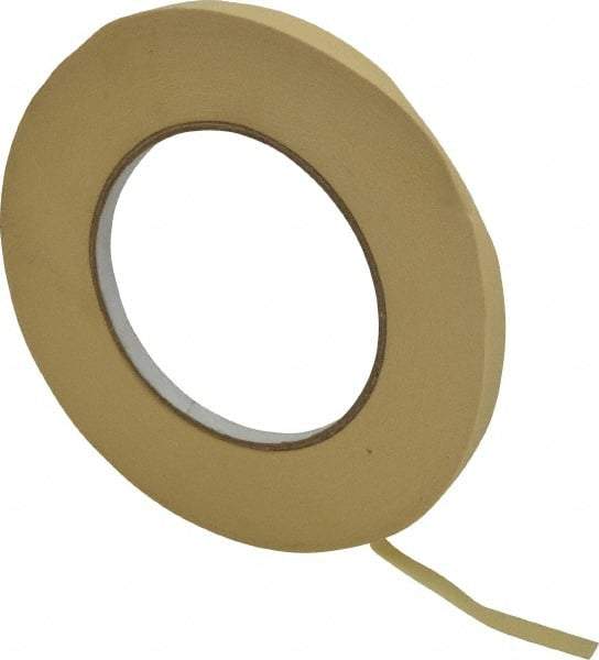 Intertape - 1/4" Wide x 60 Yd Long Tan Paper Masking Tape - Series PG21, 7.3 mil Thick, 26 In/Lb Tensile Strength - Best Tool & Supply