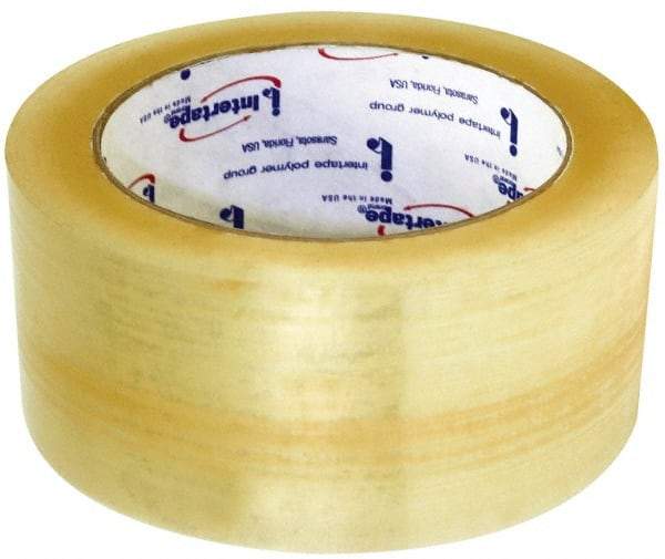 Intertape - 2" x 1640 Yd Clear Rubber Adhesive Sealing Tape - Polypropylene Film Backing, 1.85 mil Thick, 27 Lb Tensile Strength, Series 7100 - Best Tool & Supply