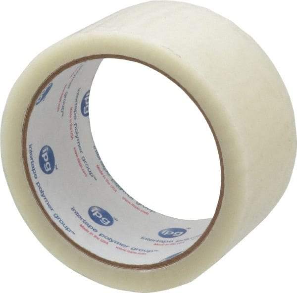 Intertape - 2" x 55 Yd Clear Rubber Adhesive Sealing Tape - Polypropylene Film Backing, 1.85 mil Thick, 27 Lb Tensile Strength, Series 7100 - Best Tool & Supply