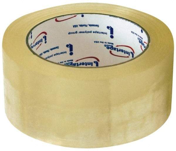 Intertape - 2" x 110 Yd Clear Acrylic Adhesive Sealing Tape - Polypropylene Film Backing, 2.1 mil Thick, 27 Lb Tensile Strength, Series 321 - Best Tool & Supply