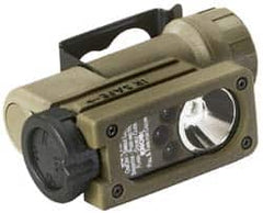 Handheld Flashlight: LED, 100 hr Max Run Time Plastic, Tan