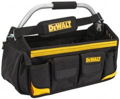 DeWALT - 34 Pocket Black & Yellow Polyester Tool Tote - 18" Wide x 9" Deep x 8" High - Best Tool & Supply