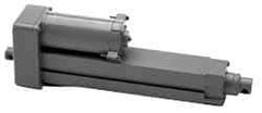 Duff-Norton - 12" Stroke Len, 25% Duty Cycle, 12 Volt, Linear Electromechanical Actuator with Limit Switch - DC Input, 0.5" per Second, 100 Lb Capacity - Best Tool & Supply