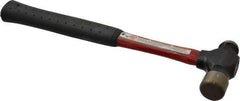 Proto - 3/4 Lb Head Ball Pein Hammer - Fiberglass Handle, 1-1/4" Face Diam, 12-1/16" OAL, Fiberglass with Cushion Grip - Best Tool & Supply