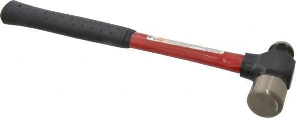 Proto - 1-1/2 Lb Head Ball Pein Hammer - Fiberglass Handle, 1-1/4" Face Diam, 14-3/16" OAL, Fiberglass with Cushion Grip - Best Tool & Supply