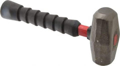 Proto - 3 Lb Head, 10" Long Drilling Hammer - 1-1/4" Face Diam, 4-25/64" Long Head, Fiberglass Handle - Best Tool & Supply