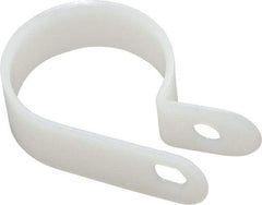 Value Collection - 27.28mm Bundle Diam, 0.181" Hole, Nylon Clamp - White - Best Tool & Supply