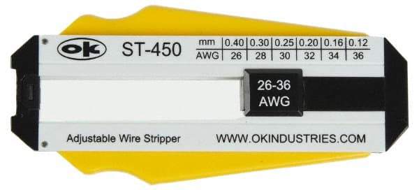 Jonard Tools - 36 to 26 AWG Capacity Precision Wire Stripper - Polycarbonate Handle - Best Tool & Supply