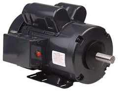 US Motors - 3/4 hp, TEFC Enclosure, No Thermal Protection, 1,140 RPM, 115/208-230 Volt, 60 Hz, Single Phase Capacitor Start-Cap Run Motor - Size 56H Frame, Rigid Base Mount, 1 Speed, Ball Bearings, 10.05 Full Load Amps, B Class Insulation, Reversible - Best Tool & Supply