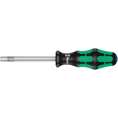 Wera - 6mm Standard Hex Driver - 80mm Blade Length, Ergonomic Cushion Grip Handle, 185mm OAL - Best Tool & Supply