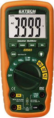 Extech - EX503, CAT IV, 1,000 VAC/VDC, Digital Auto Ranging Average Responding Manual Ranging Multimeter - 40 mOhm, Measures Voltage, Capacitance, Current, Frequency, Resistance - Best Tool & Supply