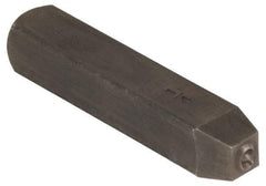 Made in USA - 3/16" Character Size, 9 Character, Heavy Duty Individual Steel Stamp - Steel, Number - Best Tool & Supply