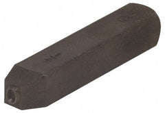 Made in USA - 1/8" Character Size, Q Character, Heavy Duty Individual Steel Stamp - Steel, Letter - Best Tool & Supply