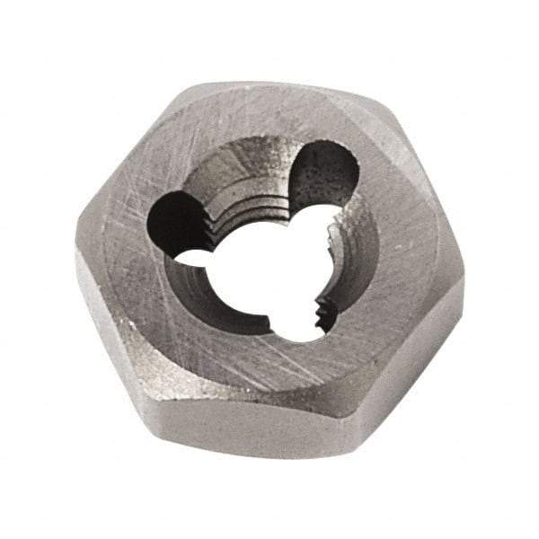 Union Butterfield - 3/4-16 UNF Thread, 1-7/16" Hex, Right Hand Thread, Hex Rethreading Die - Chromium Steel, 3/4" Thick, Series 2025 - Exact Industrial Supply