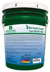 Renewable Lubricants - 5 Gal Pail, Mineral Gear Oil - 23°F to 250°F, 382 St Viscosity at 40°C, 49 St Viscosity at 100°C, ISO 460 - Best Tool & Supply